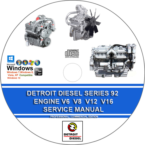 Product picture DETROIT DIESEL SERIES 92 ENGINES V6 V8 12 16 CYLINDER MANUAL