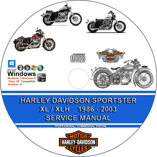 Product picture Harley Davidson Sportster XL/XLH All Models 1986-2003 Manual