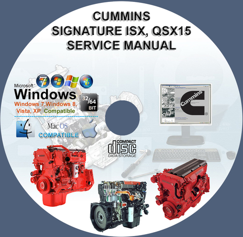Product picture CUMINS ENGINES SIGNATURE ISX, QSX15 SERVICE REPAIR MANUAL