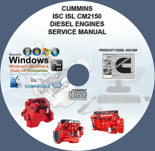 Product picture CUMINS DIESEL ENGINES ISC ISL CM2150 SERVICE REPAIR MANUAL 