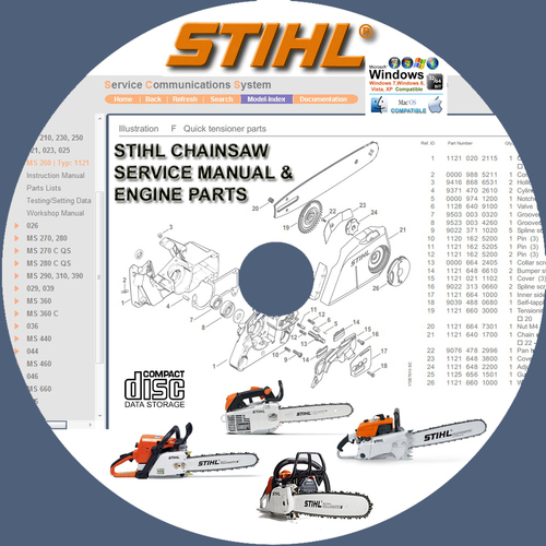 Product picture STIHL CHAINSAW SERVICE REPAIR MANUAL